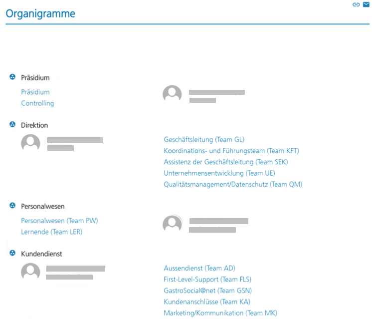 Kiwi Organigramm - innobit ag
